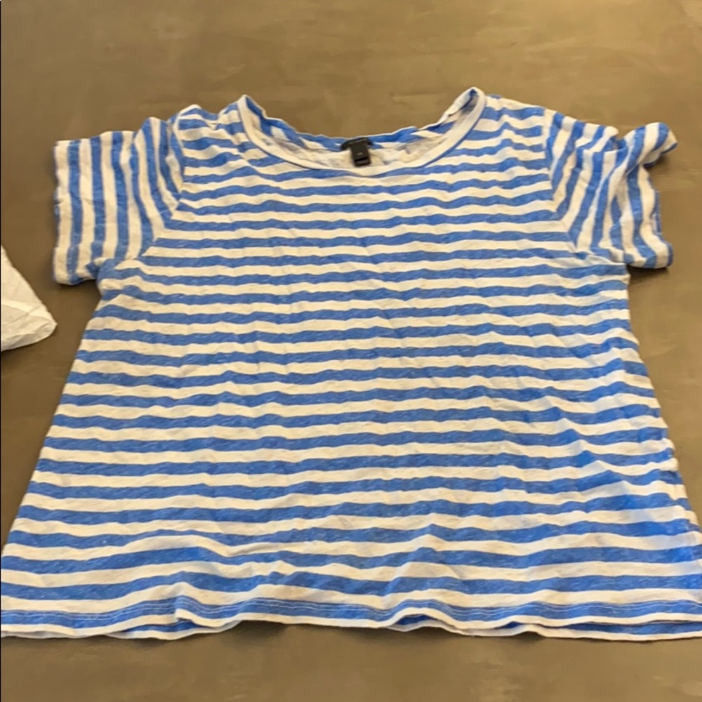Linen boxy tee